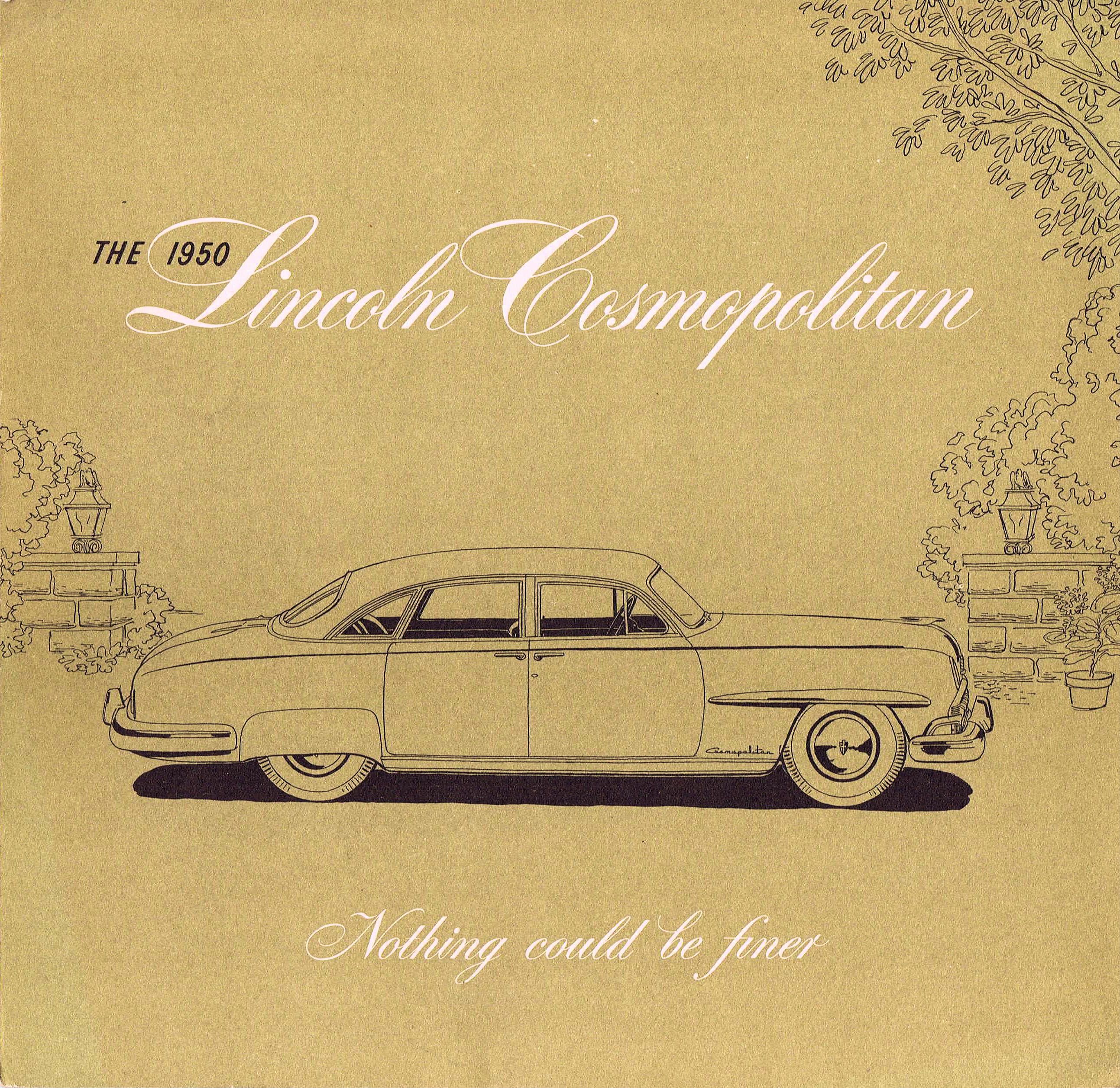 1950 Lincoln Cosmopolitan brochure